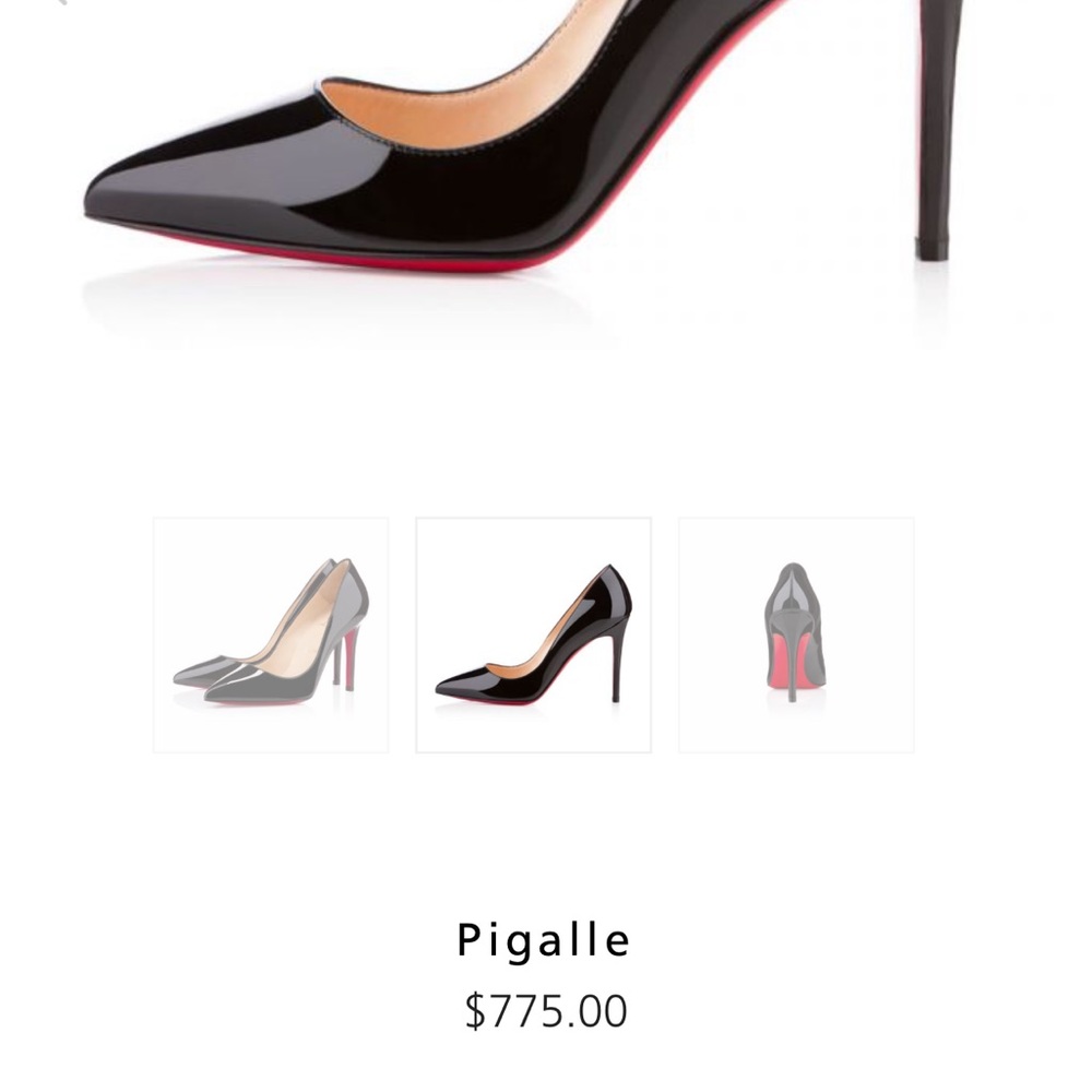 Christian Louboutin Pigalle Black 120 Patent Calf